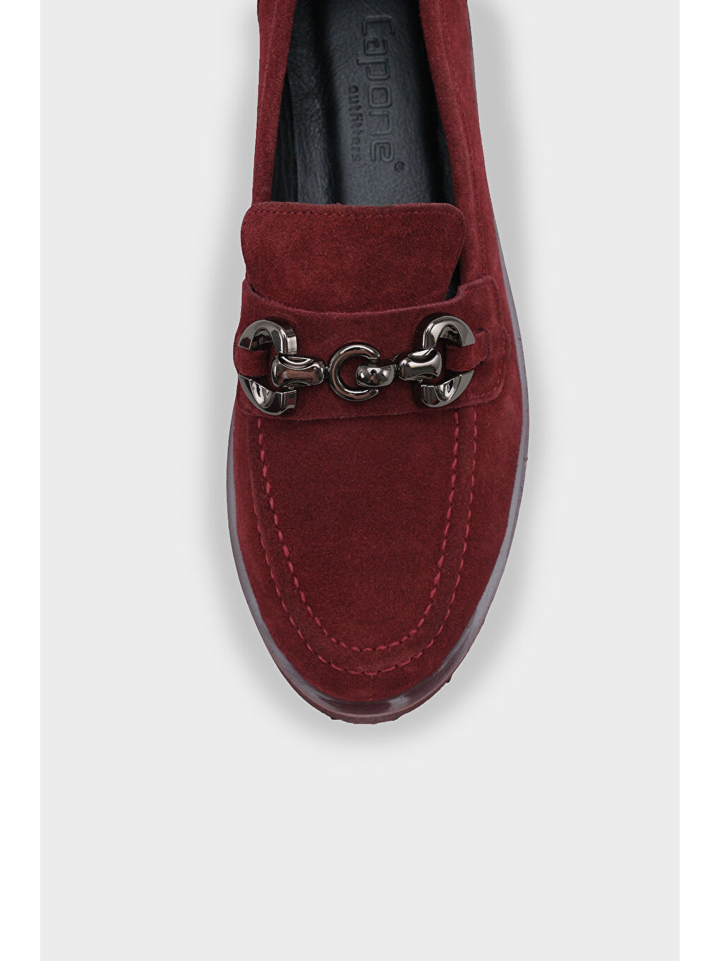 Bordo Cary Deri Kadın Loafer-2