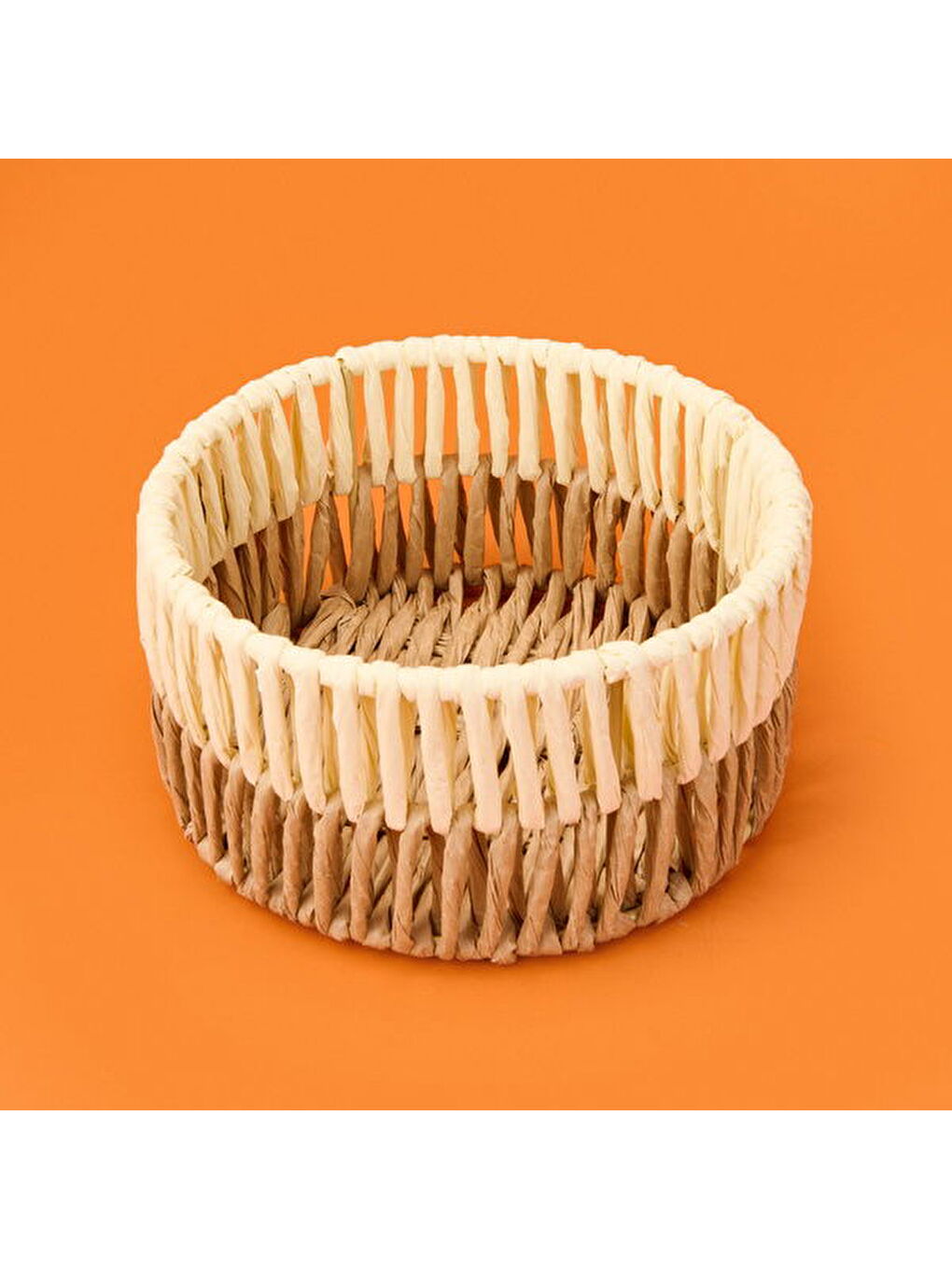 Palm Breeze Dekoratif Sepet - Bej / Kahvarengi - 20x10 cm-2