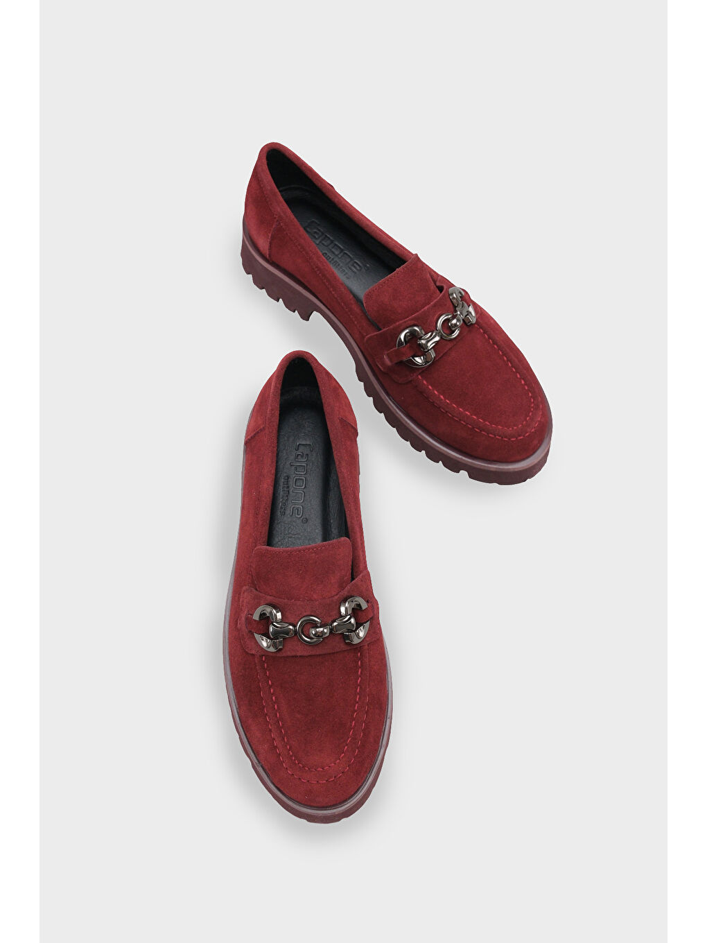 Bordo Cary Deri Kadın Loafer-5
