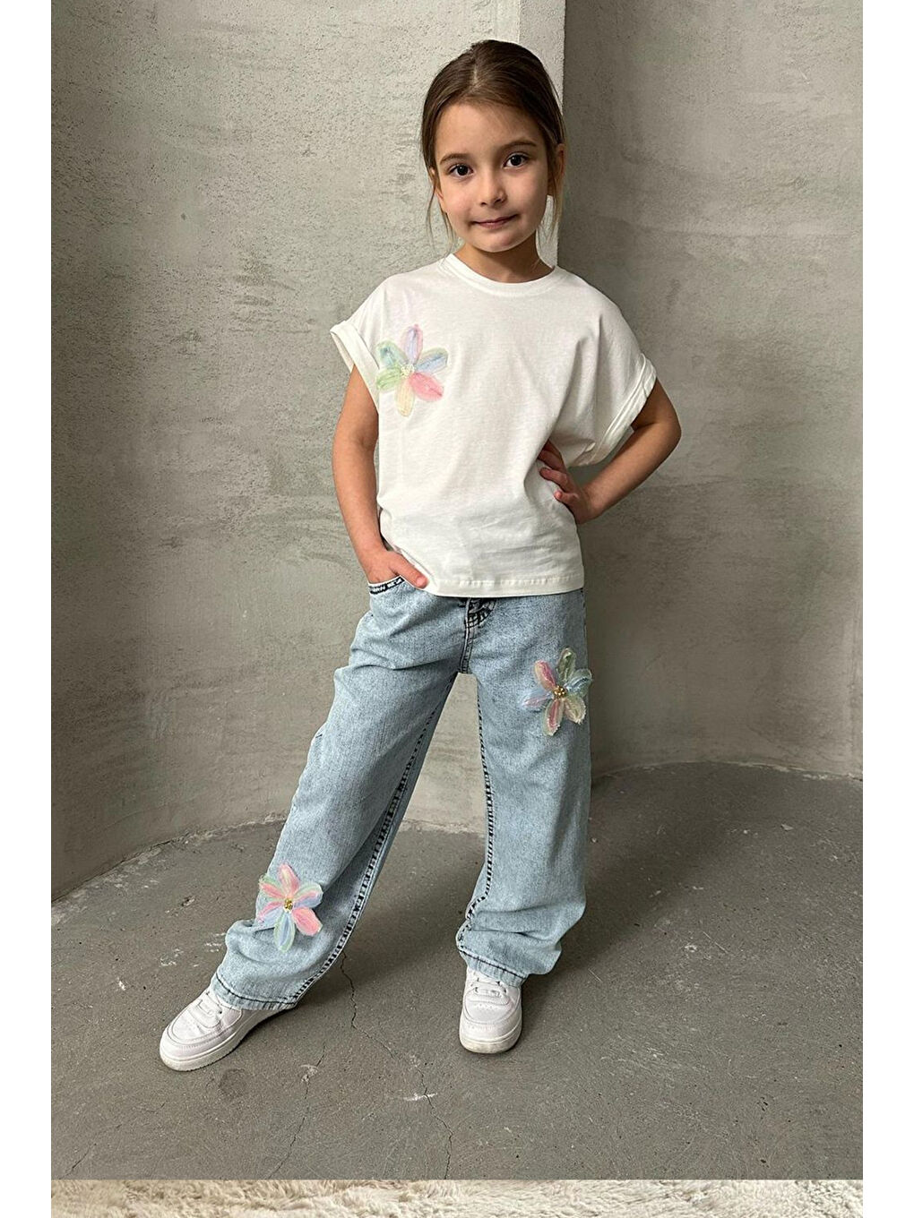 Karışık Bayramlık Jean Pantolonlu Alt Üst Takım