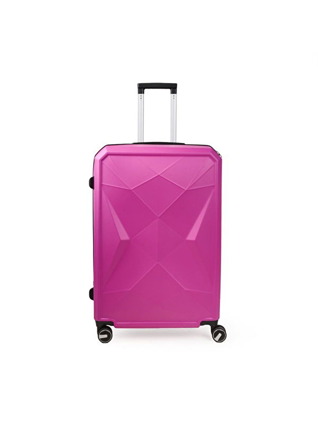 Travel Star Büyük Boy ABS Valiz - Pembe - 76x52x30 cm