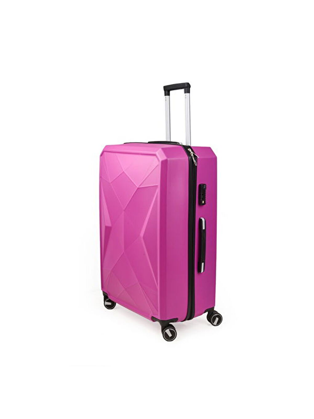 Travel Star Büyük Boy ABS Valiz - Pembe - 76x52x30 cm-2