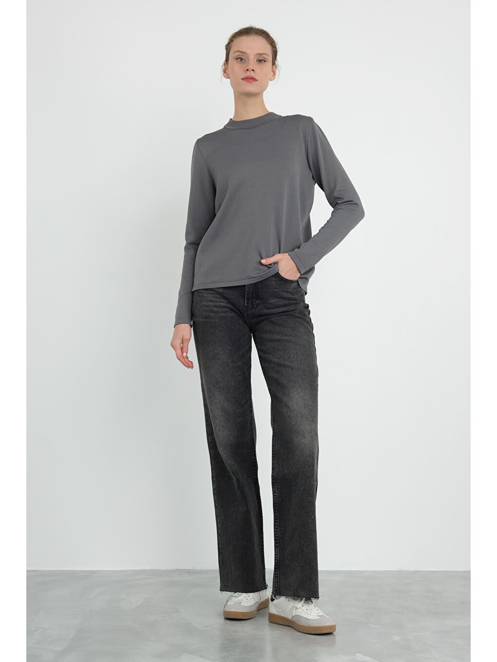 Gri Triko Kazak Duman-2