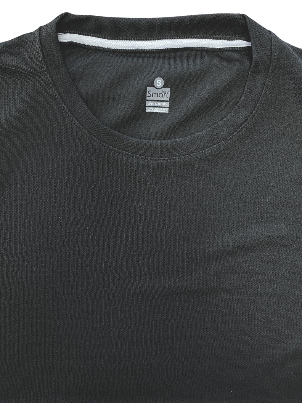 Siyah Erkek Kısa Kollu Spor Hızlı Kuruma Özellikli T-shirt-4