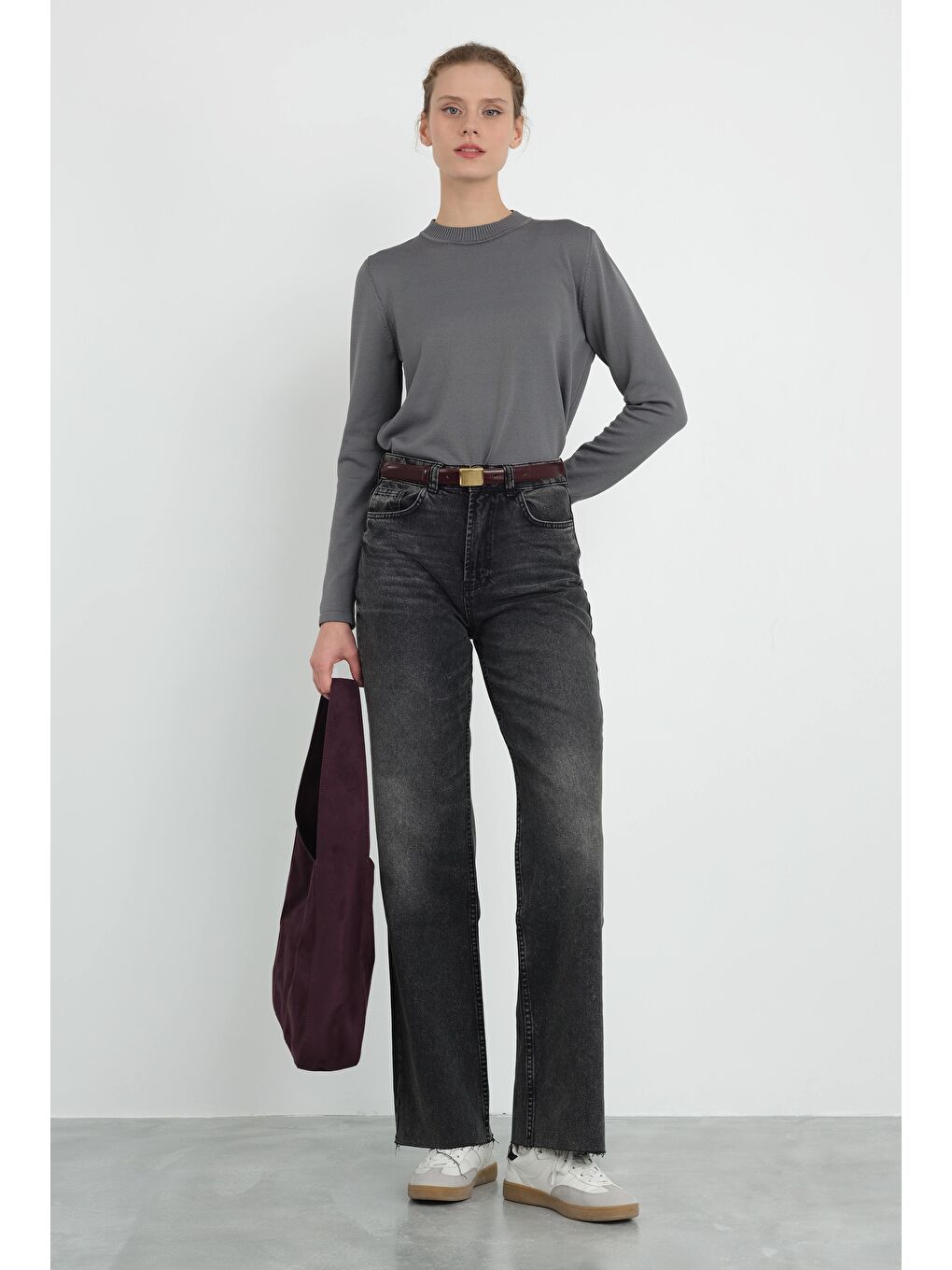 Gri Triko Kazak Duman-4