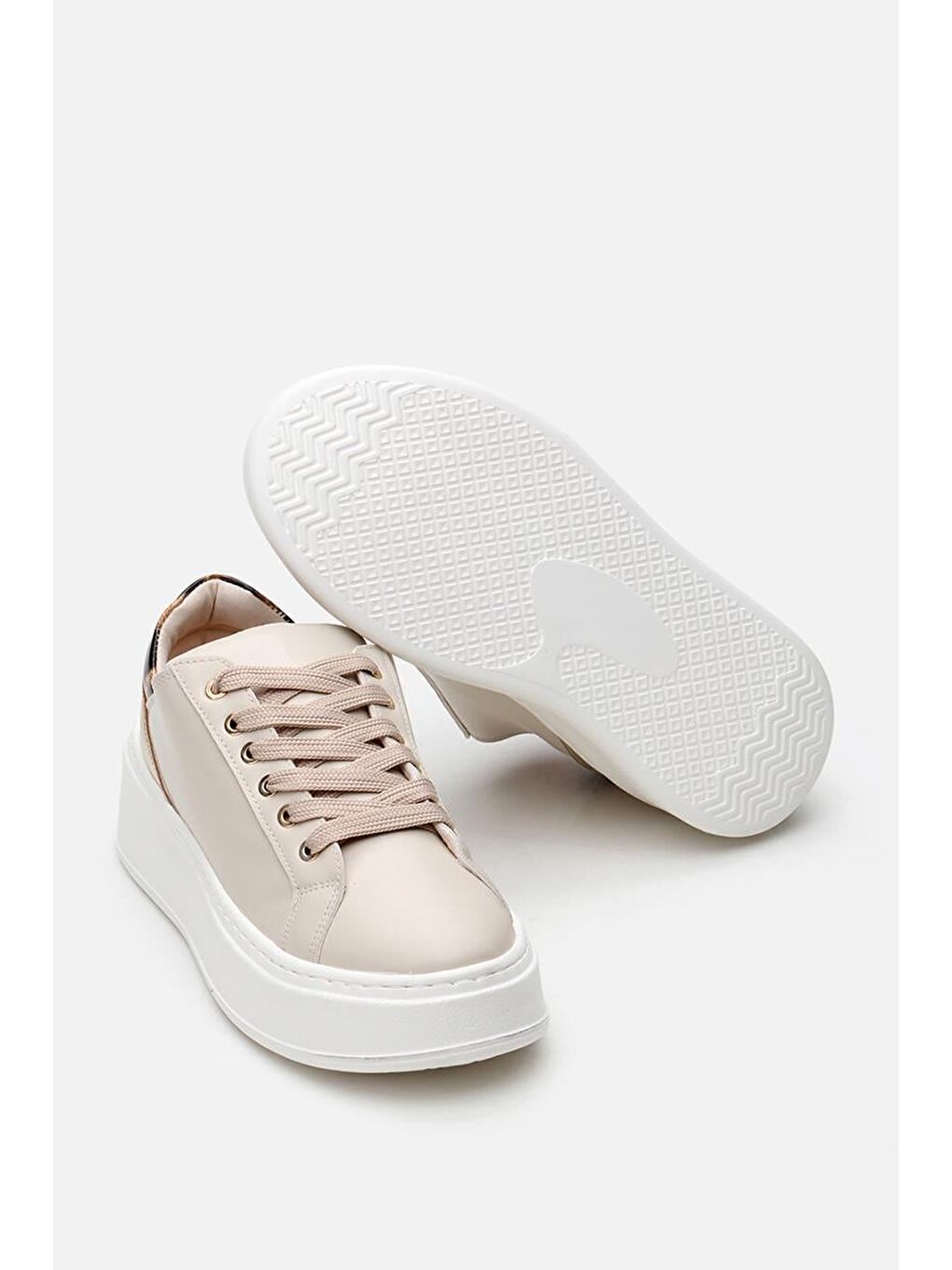 Bej Kadın Günlük Ayakkabı-5