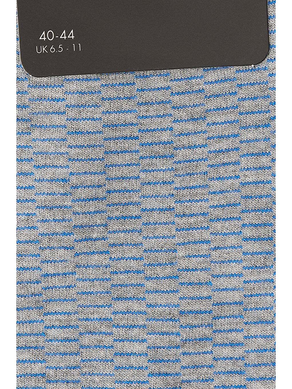 Erkek Gri-Mavi Bambulu Tekli Çorap-1