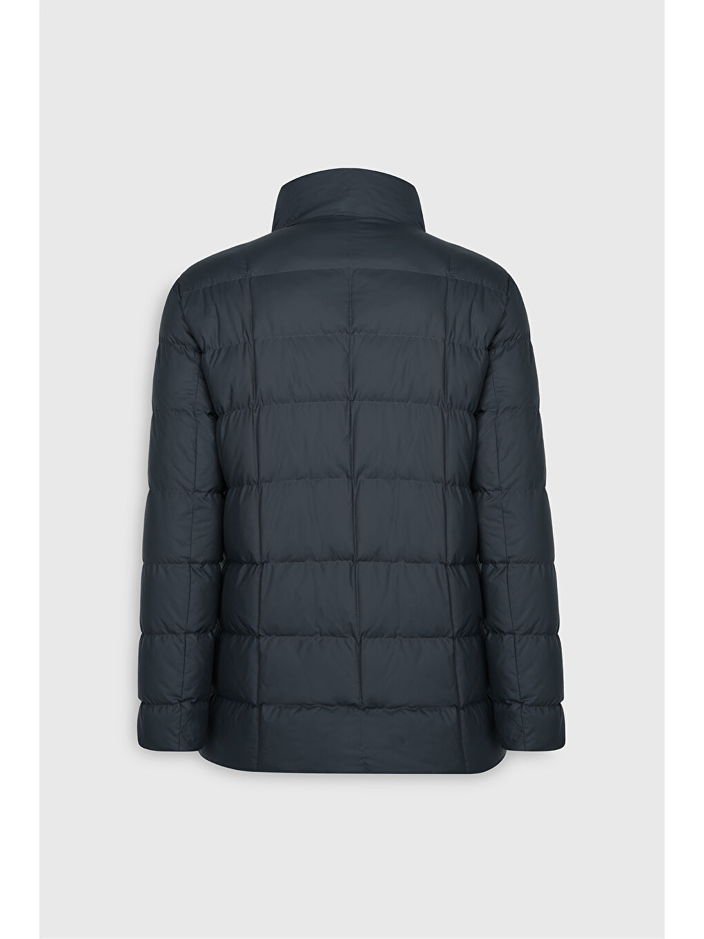 Erkek Haki Standart Fit Normal Kesim Dik Yaka Yan Cepli Mont-10