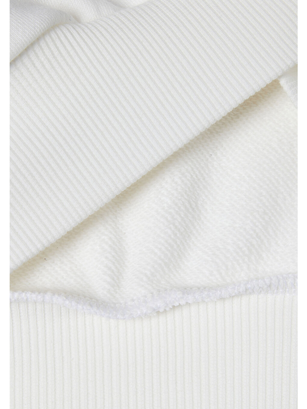 Ekru Kız Çocuk Krem %100 Pamuk Kısa Kesim Stranger Things Ön Baskı Detaylı Ribanalı Sweatshirt-2