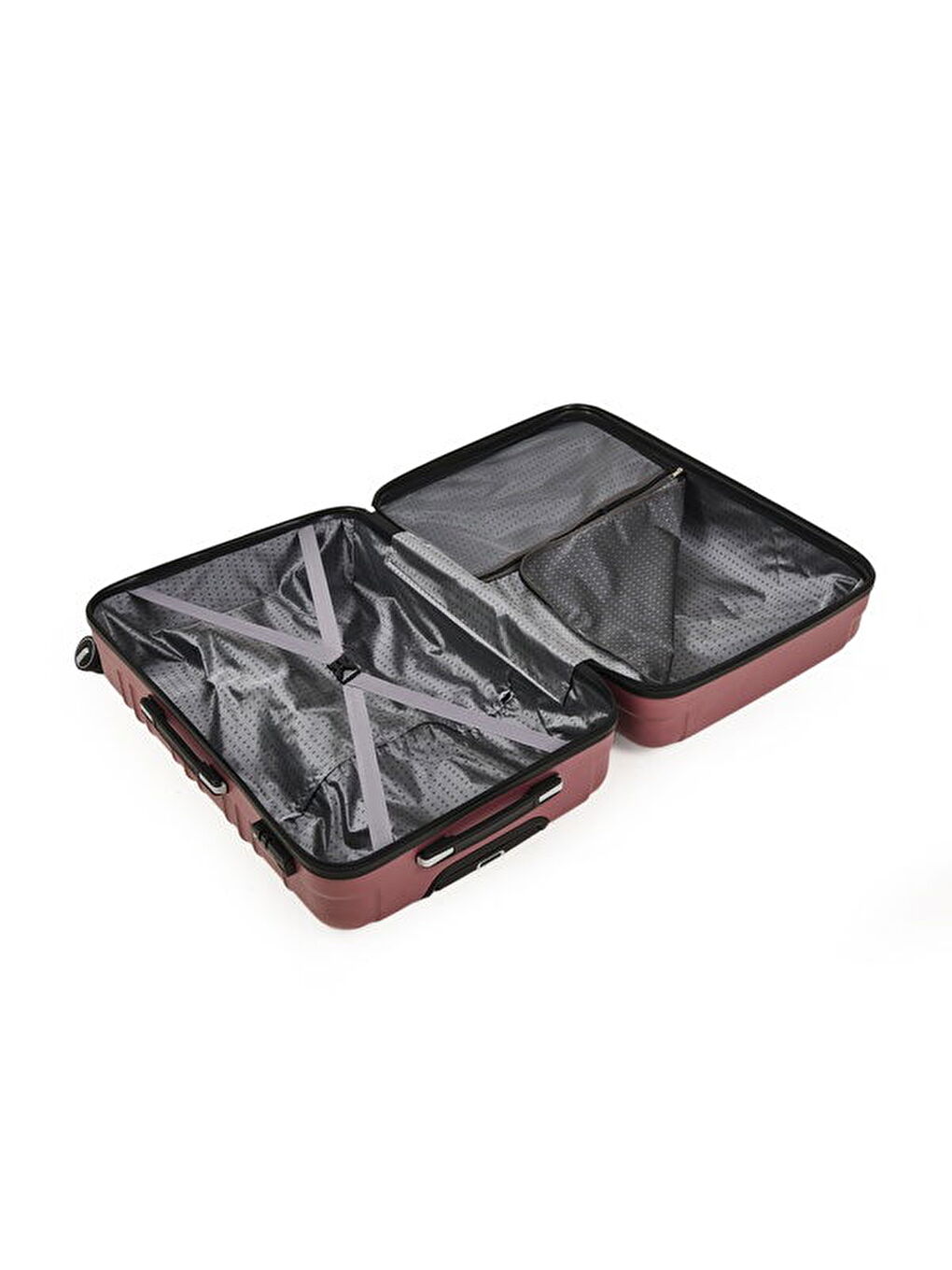 Pembe Travel Star Büyük Boy ABS Valiz - Gülkurusu - 76x52x30 cm-2