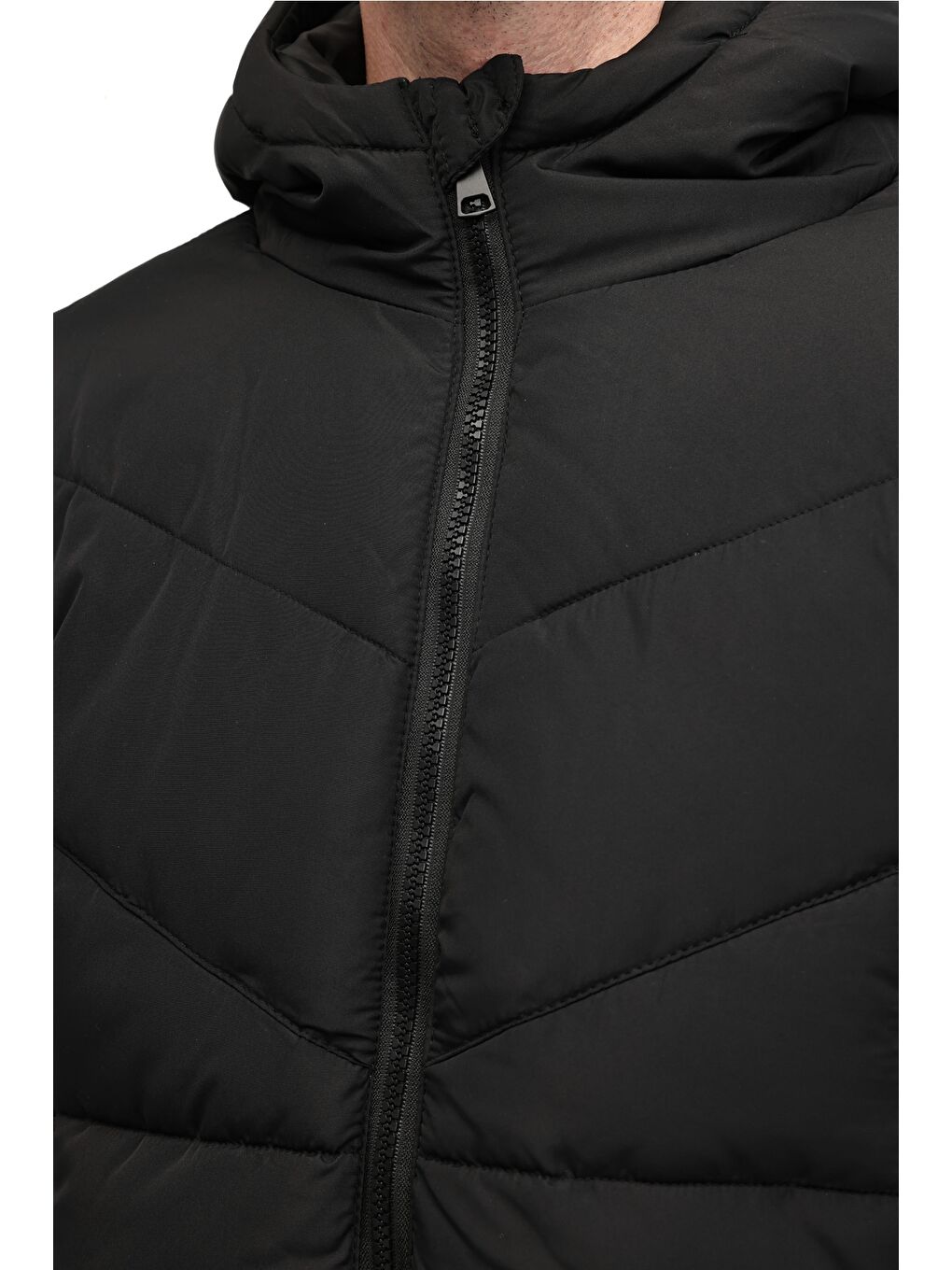 ML BLOCK COAT 5PR Siyah Erkek Kısa Şişme Mont-3