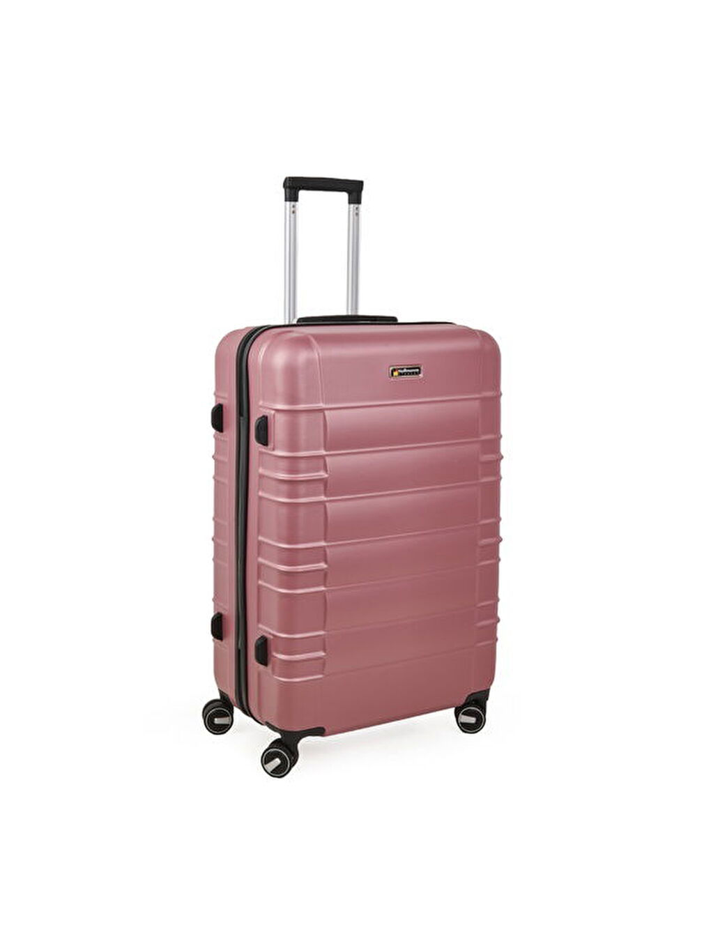 Pembe Travel Star Büyük Boy ABS Valiz - Gülkurusu - 76x52x30 cm-5