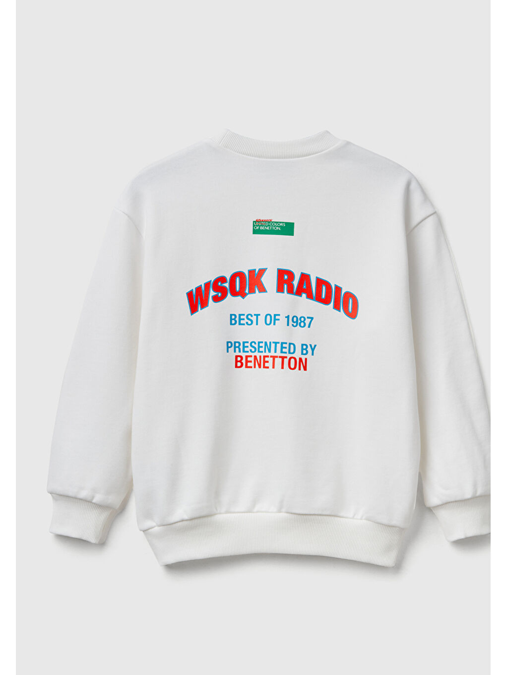 Ekru Erkek Çocuk Krem %100 Pamuk Stranger Things Grafik Baskılı Bisiklet Yaka Sweatshirt-1