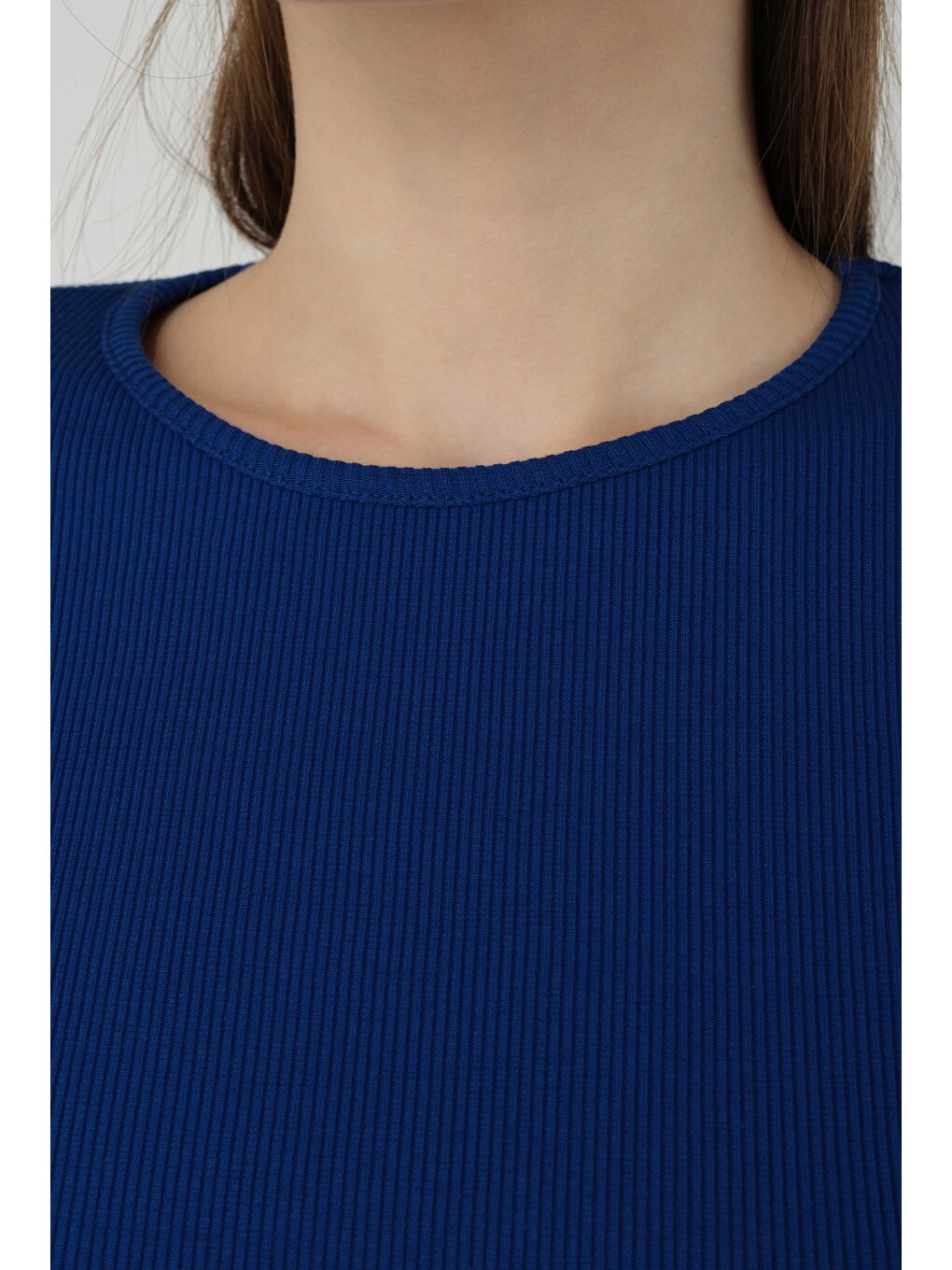 Mavi Ribanalı Body Saks-2