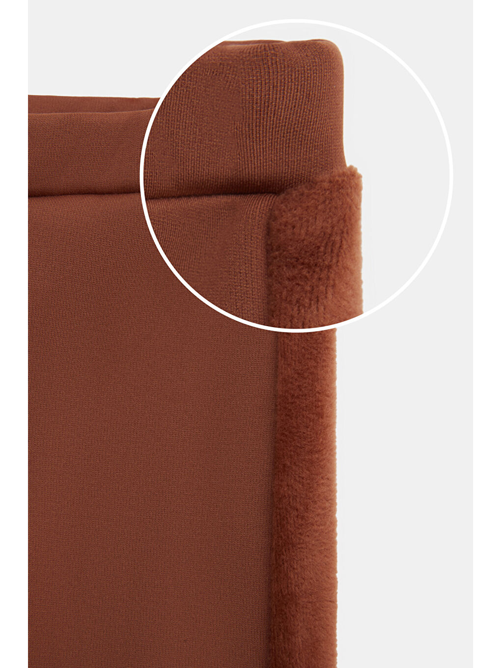 Kahverengi Kız Çocuk İçi Pelüş Yan Panel Tüylü Extra Kalın Kışlık Tayt-2