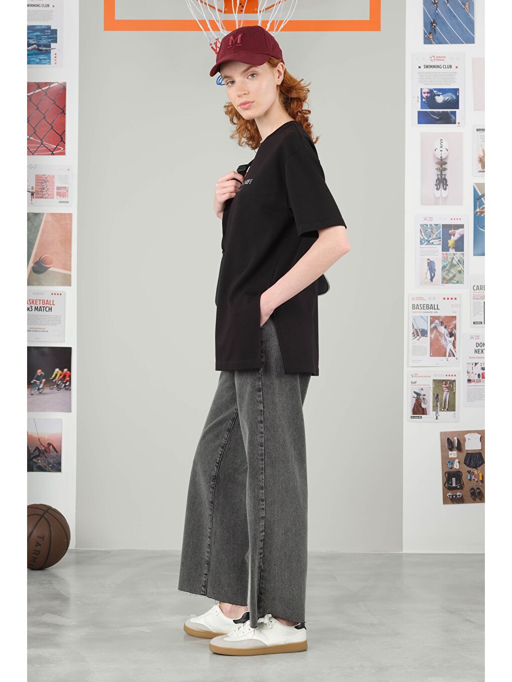 Koordinat Tişört Siyah-1