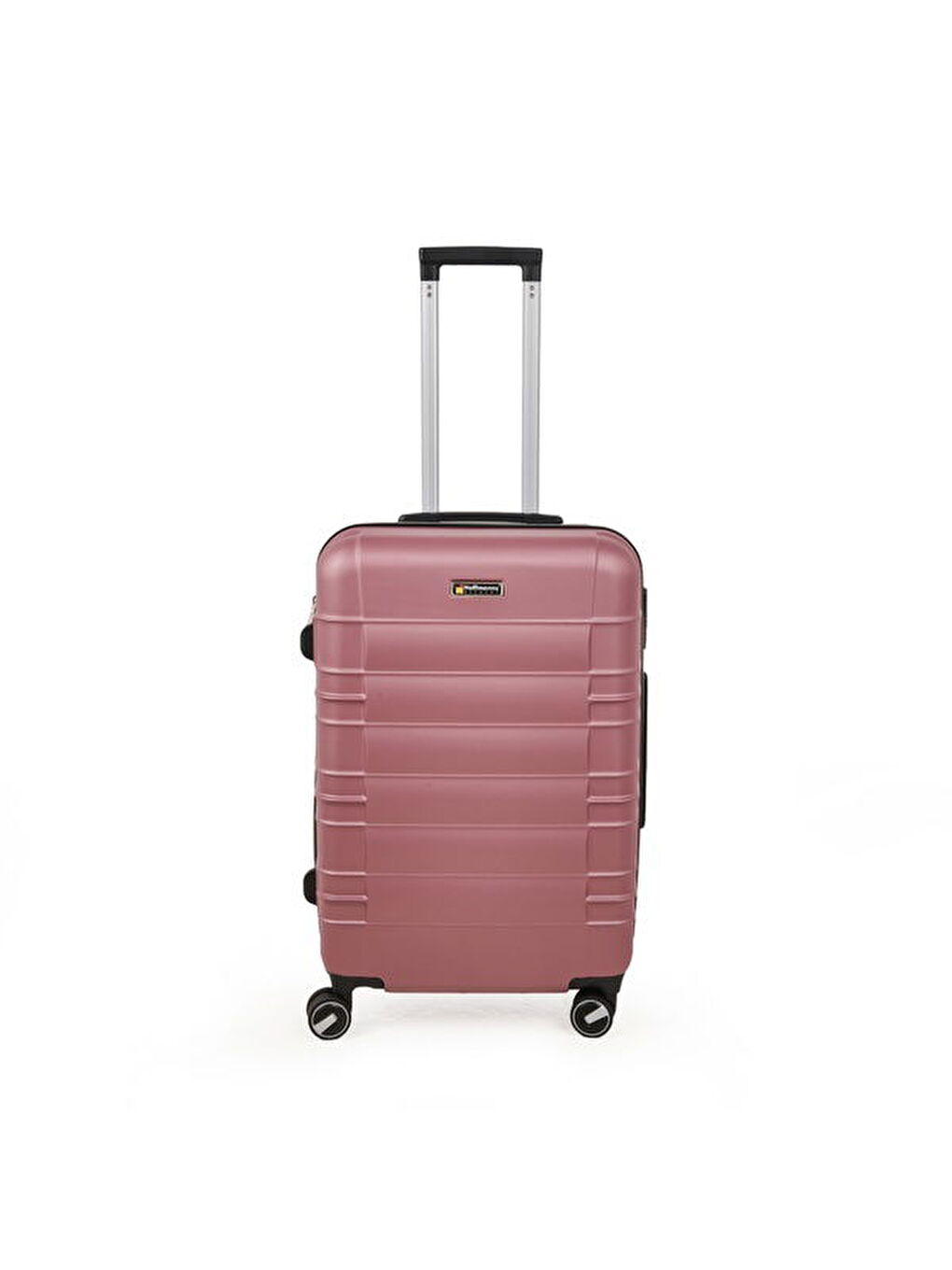 Pembe Travel Star Orta Boy ABS Valiz - Gülkurusu - 66x45x26 cm