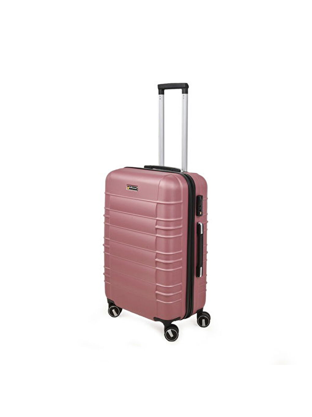 Pembe Travel Star Orta Boy ABS Valiz - Gülkurusu - 66x45x26 cm-2