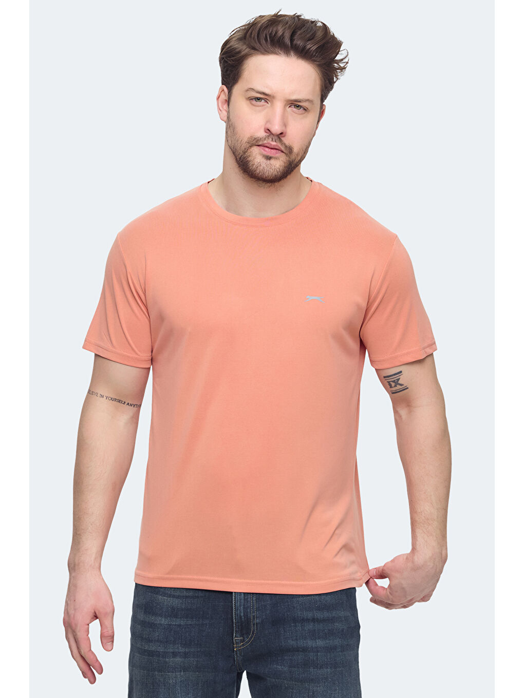 Pembe KRATER Erkek Tişört Somon