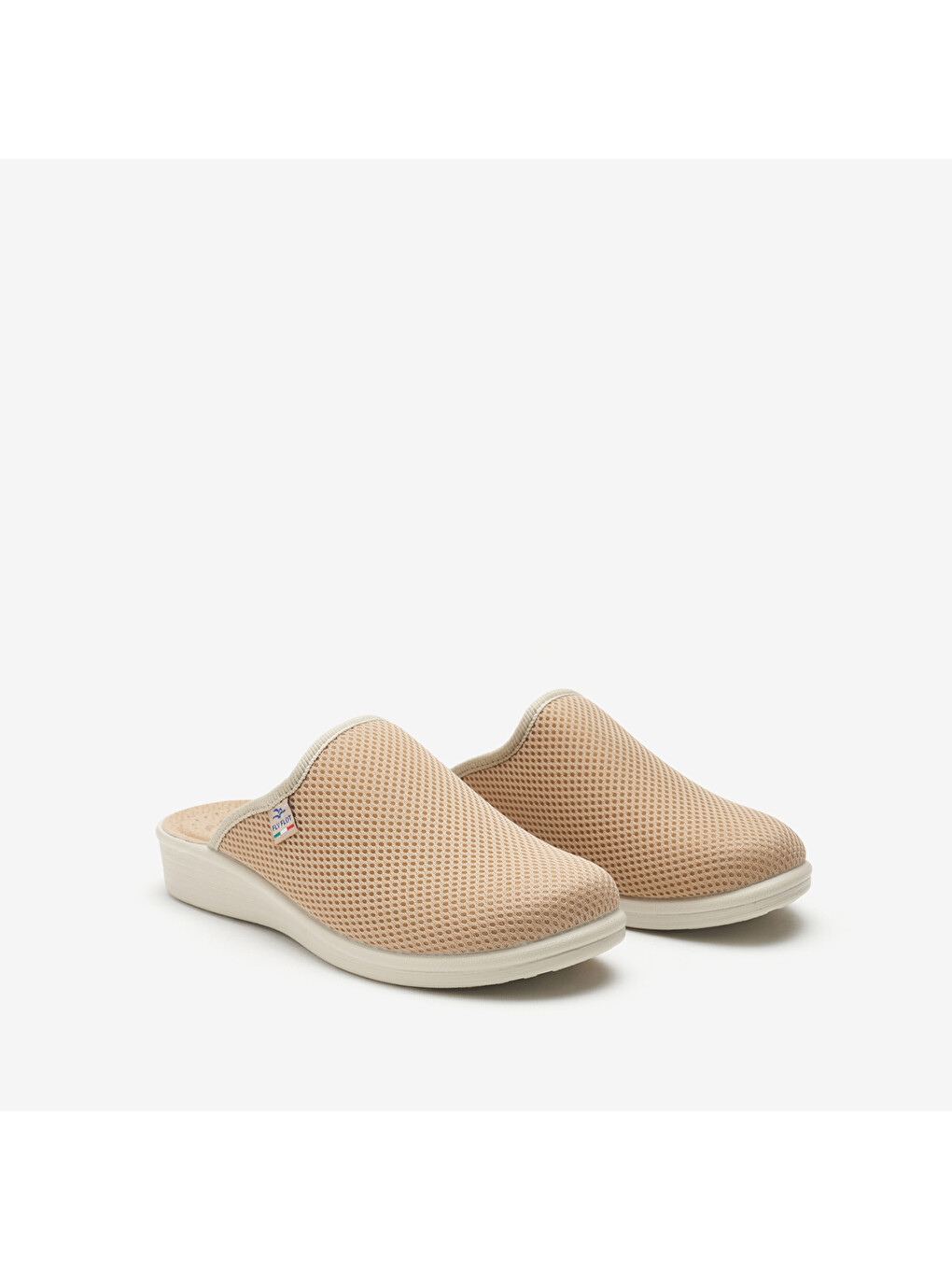 Bej Kadın Terlik 83 368 Fe Cloth 6009-beige-1