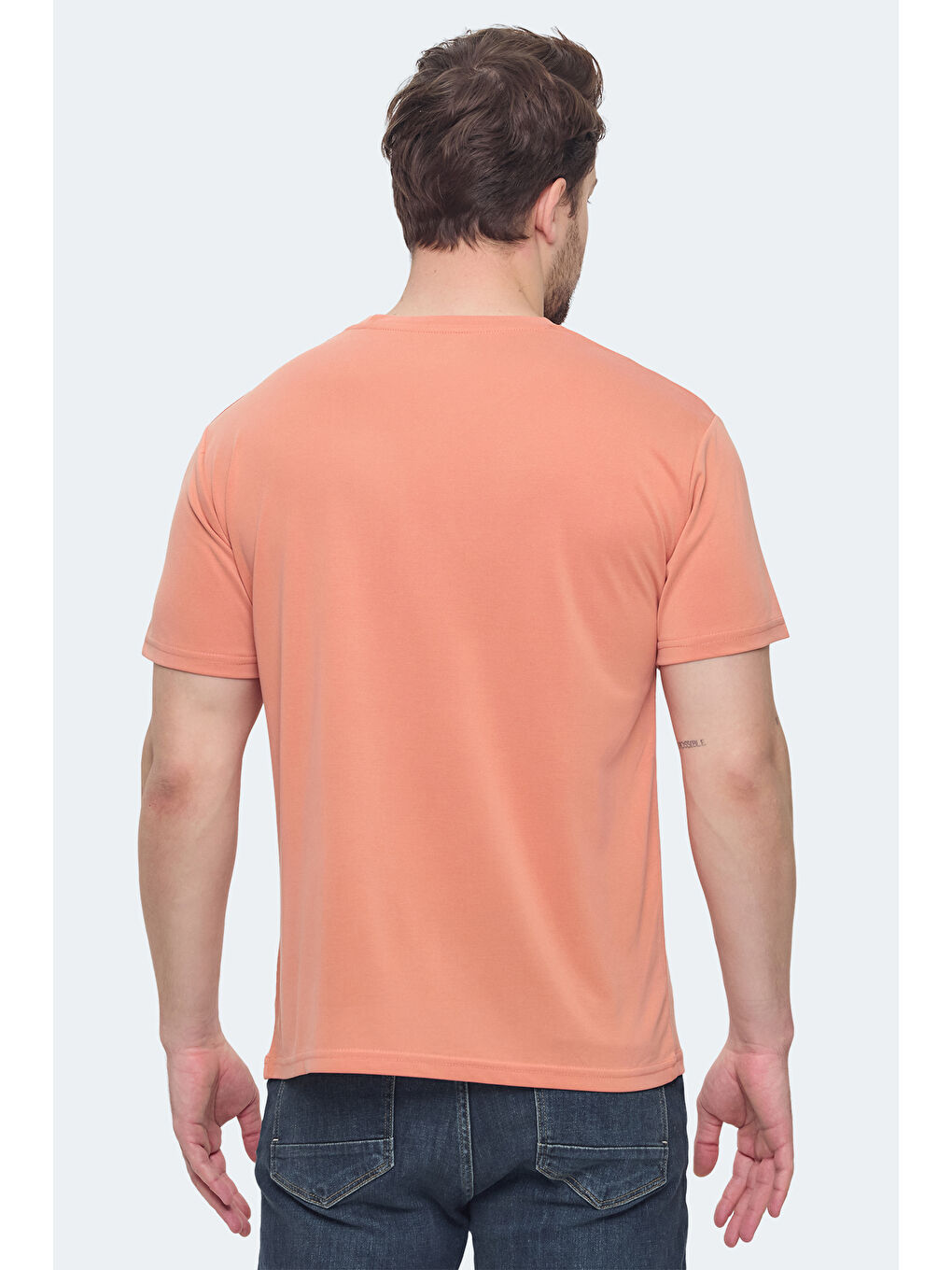 Pembe KRATER Erkek Tişört Somon-1