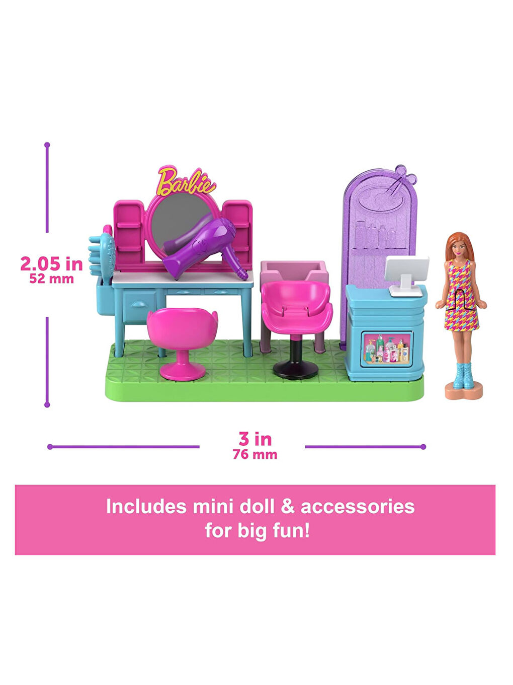 Barbie Mini BarbieLand Bebek ve Oyuncak Seti Serisi JCR29-JCR32-3
