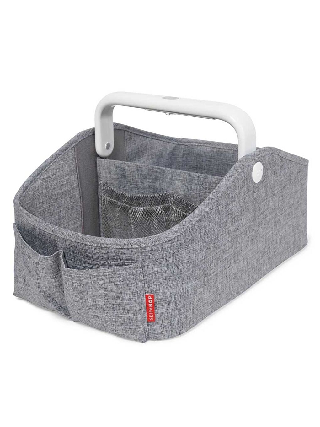 Işıklı Bebek Bezi Düzenleyici Sepet Gri
