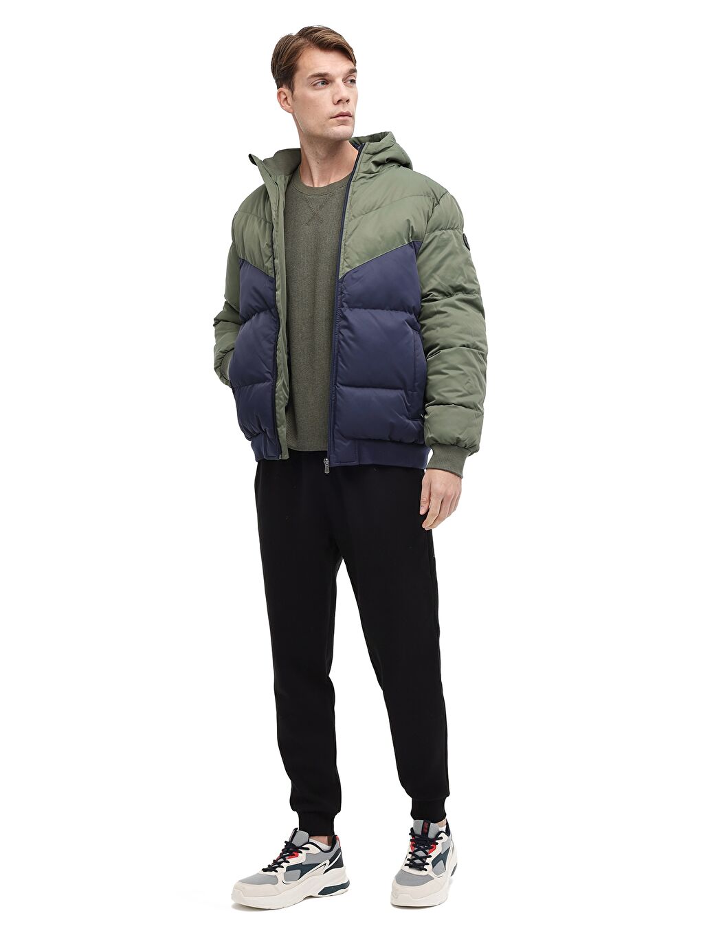 ML BLOCK PUFFER-05 5PR Lacivert Erkek Kısa Şişme Mont-2