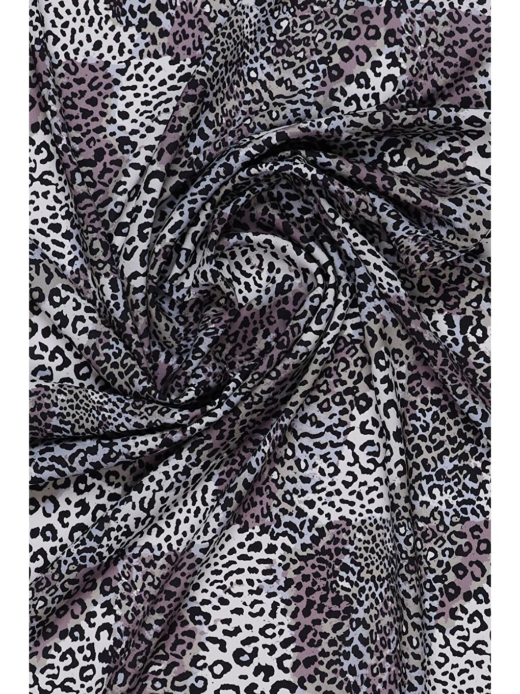 Siyah Daily Print Şal Animal Desenli-6