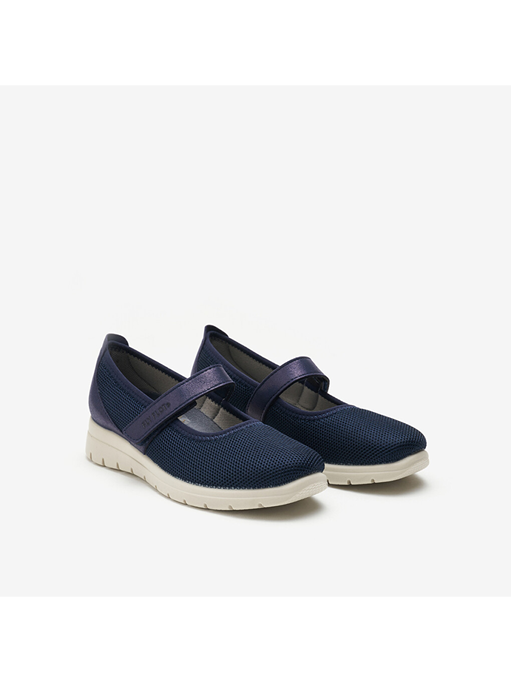 Lacivert Kadın Babet 27 B87 Sx Carema Cloth Slipper Cloth-1