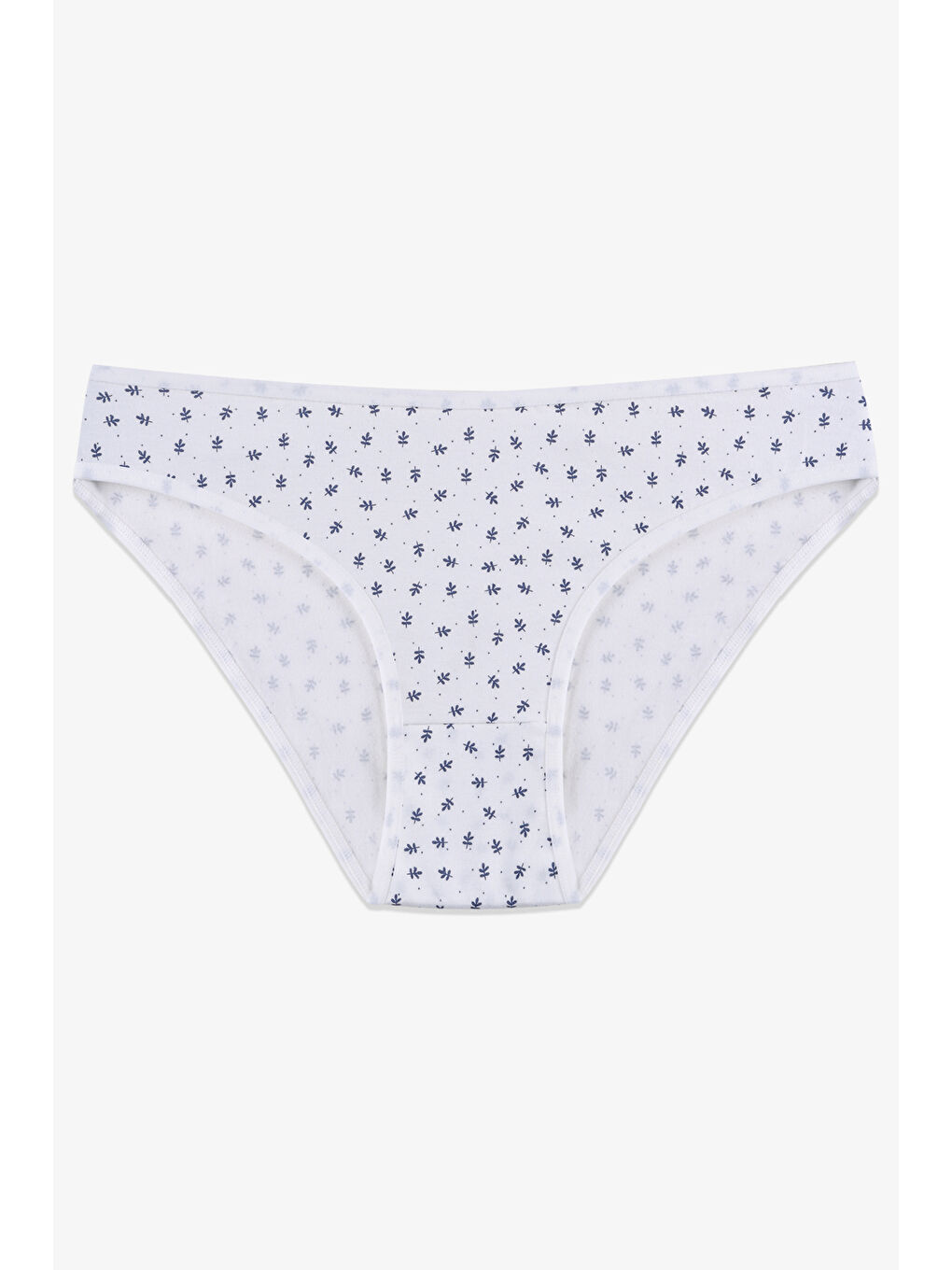 Lacivert Kadın 7'li Desenli Pamuklu Elastanlı Külot-1