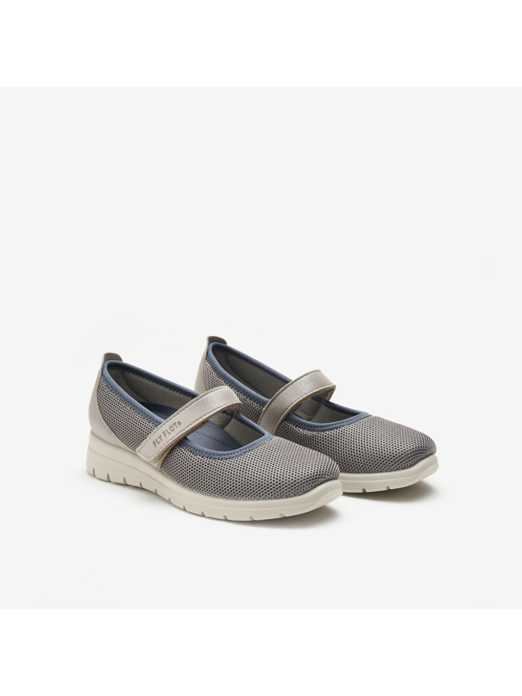 Gri Kadın Babet 27 B87 Sx Carema Cloth Slipper Cloth-1