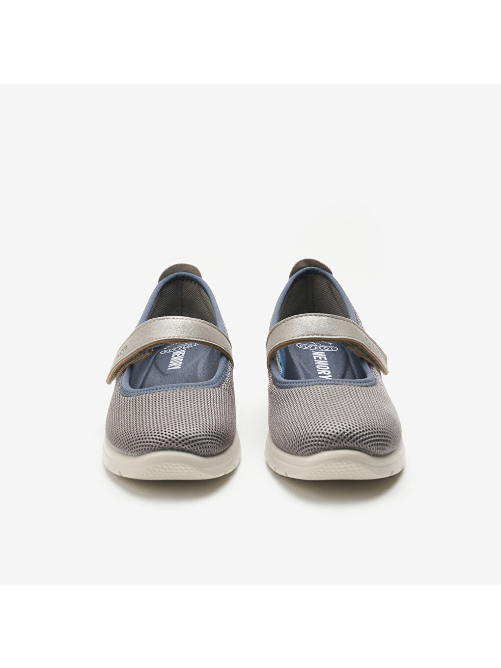 Gri Kadın Babet 27 B87 Sx Carema Cloth Slipper Cloth-2