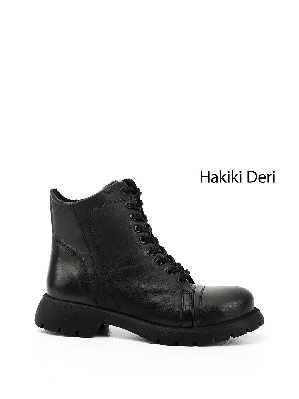 Mor Kadın ZÜMRÜT-SİYAH Fermuarlı Hakiki Deri Postal Bot