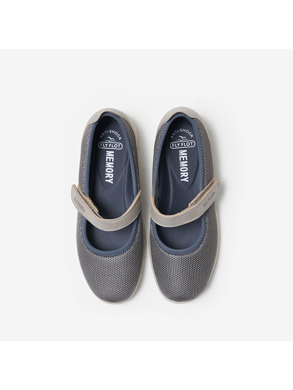 Gri Kadın Babet 27 B87 Sx Carema Cloth Slipper Cloth-4