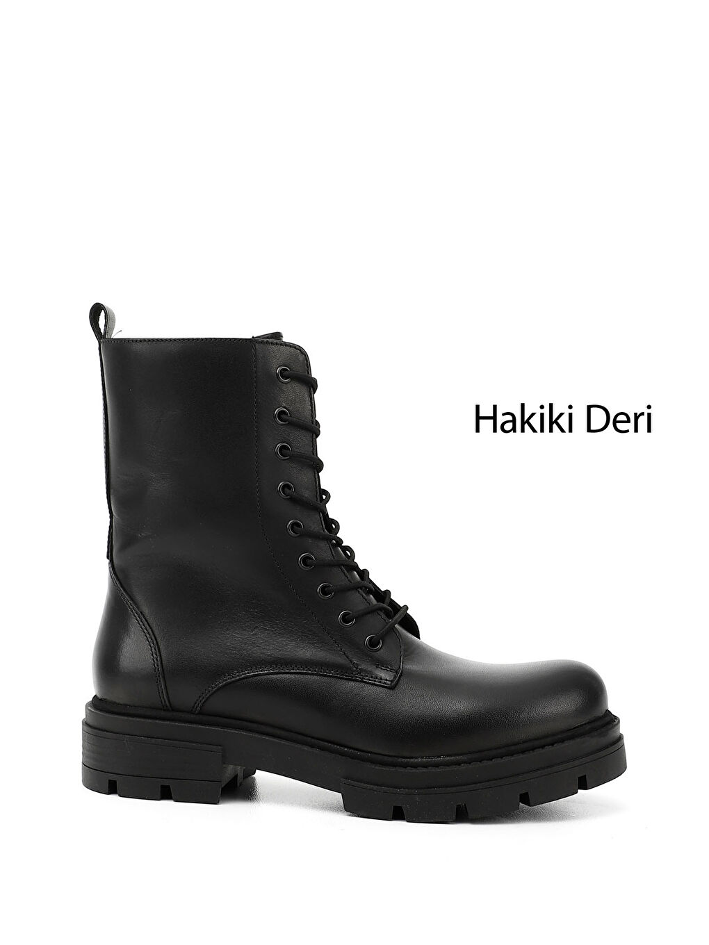 Mor Kadın ZÜMRÜT-SİYAH Fermuarlı Hakiki Deri Postal Bot