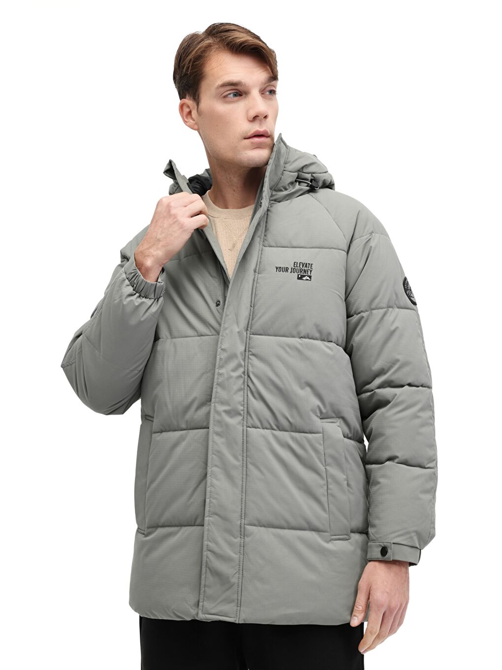 ML COLIN 3OTW500 5PR Yeşil Erkek Uzun Şişme Mont