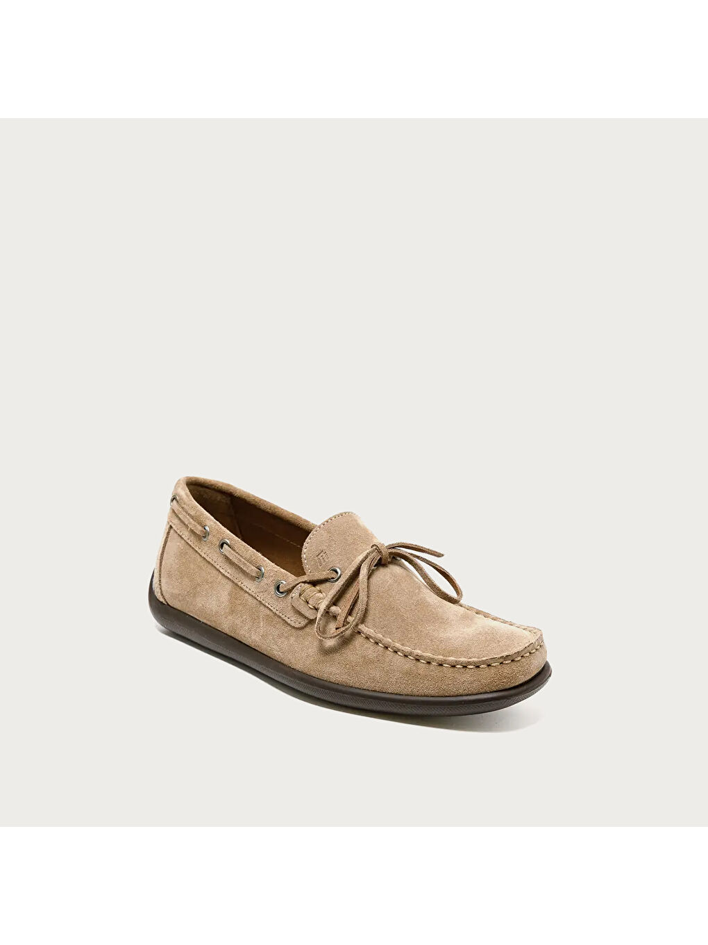 Bej Erkek Klasik Ayakkabı 14D9 CASTORO Casual Suede Boat Lofers-1