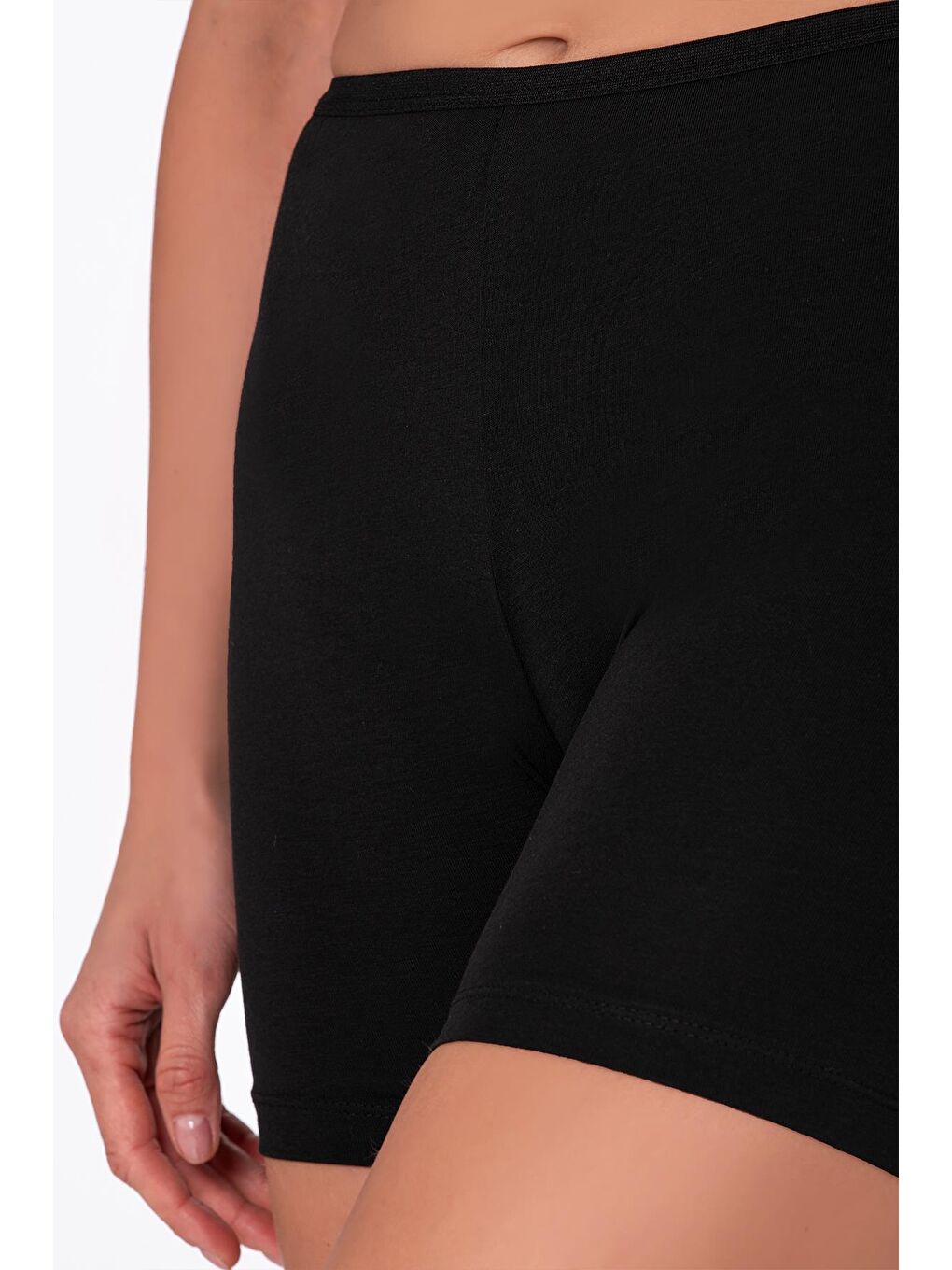 Kadın Elastanlı Süprem Diz Üstü Tayt | Siyah K26591-3