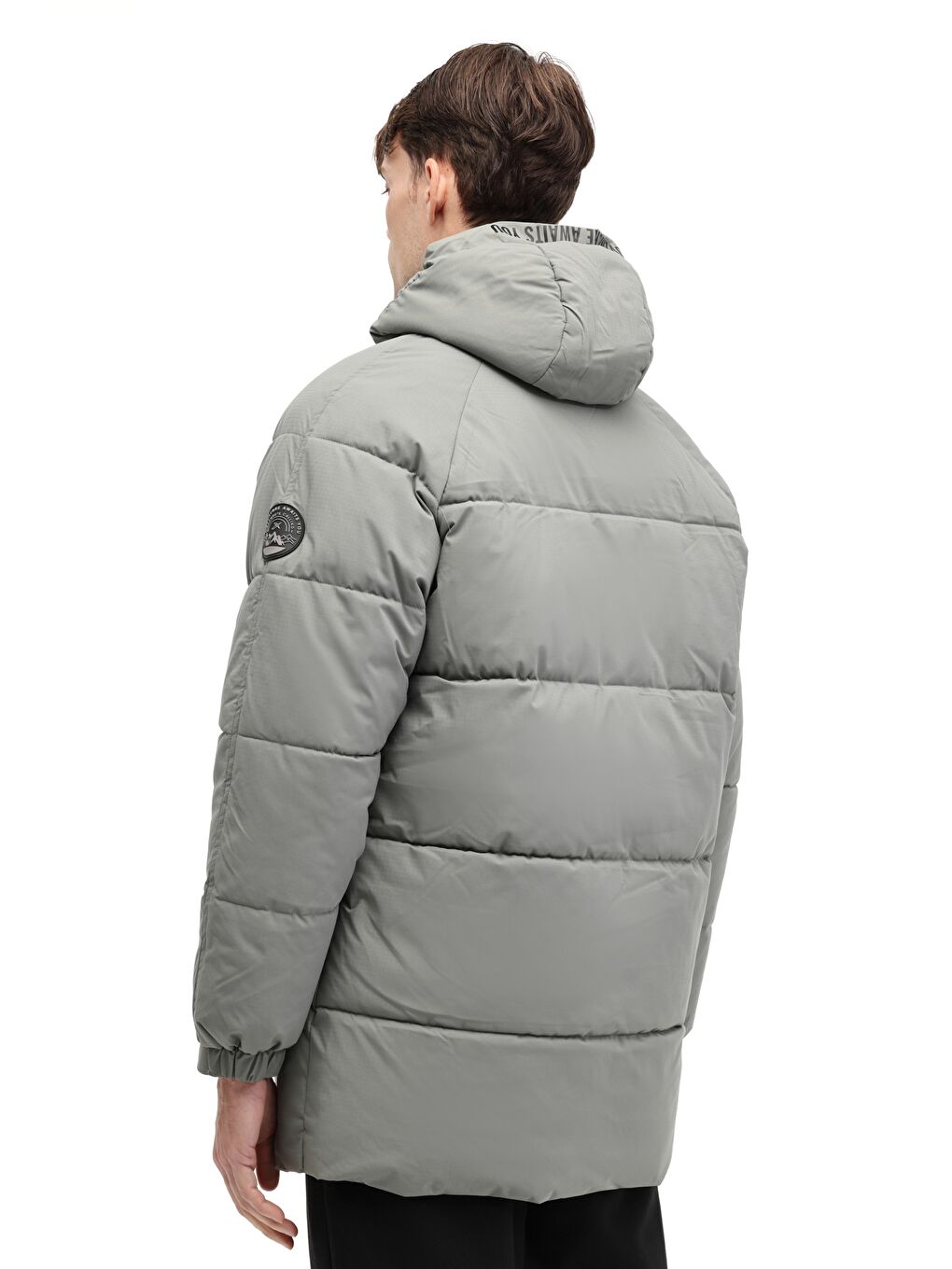 ML COLIN 3OTW500 5PR Yeşil Erkek Uzun Şişme Mont-1