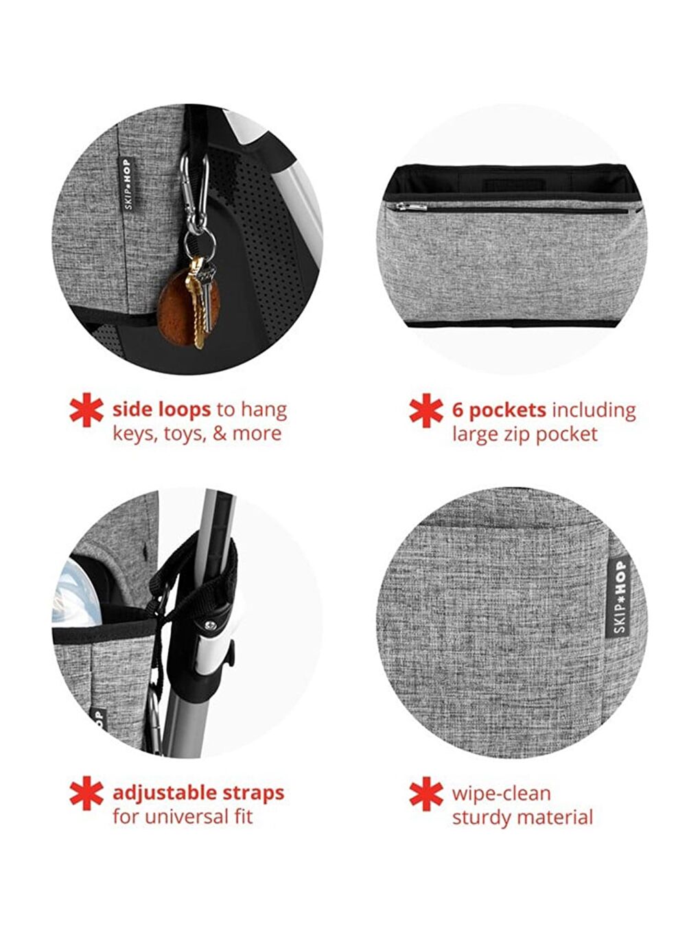 Grab&Go Ultra Araba Düzenleyici - Gri Melanj-1