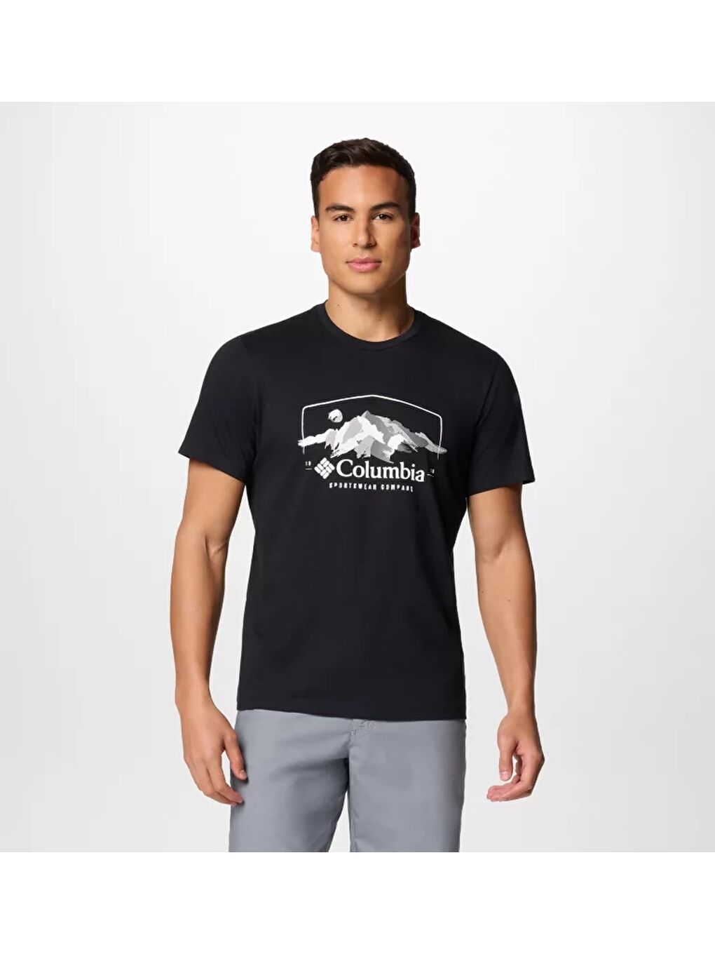 Siyah CSC M Brush With Nature SS Tee Erkek Kısa Kollu Tişört CS0411