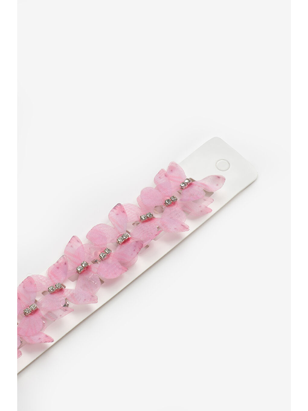 Pembe Kelebek Figürlü 10'lu Kız Çocuk Saç Küpesi-1