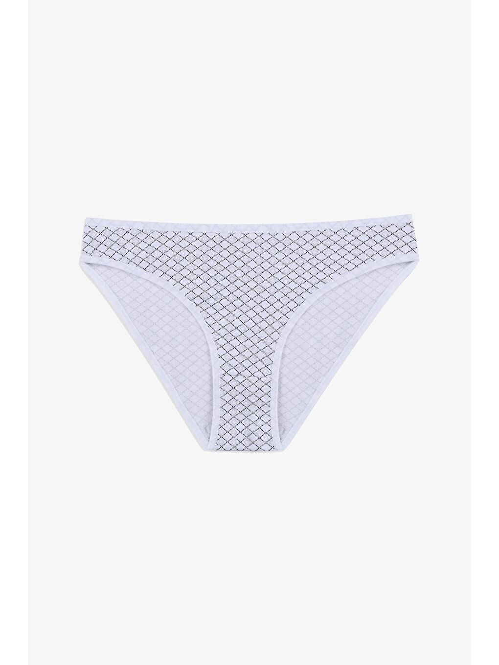 Siyah Kadın 7'li Desenli Pamuklu Elastanlı Külot-1