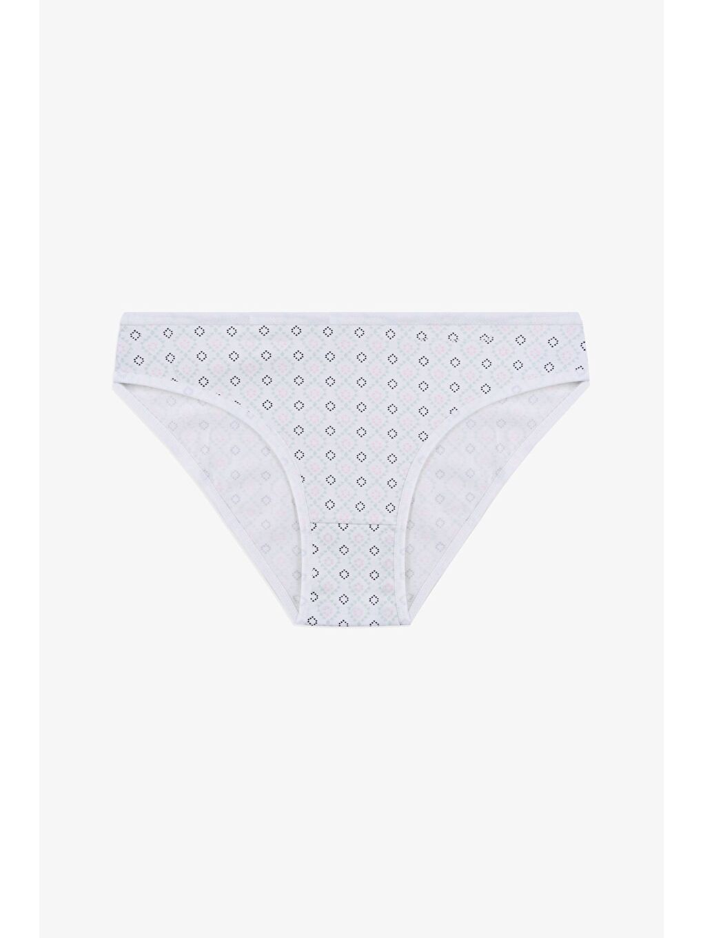 Lacivert Kadın 7'li Desenli Pamuklu Elastanlı Külot-4