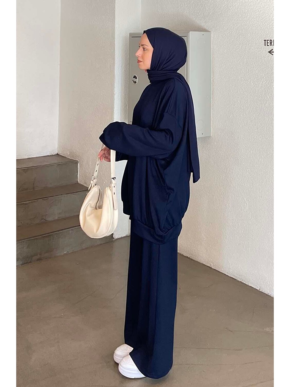 İkili Tesettür Takım Lacivert-1