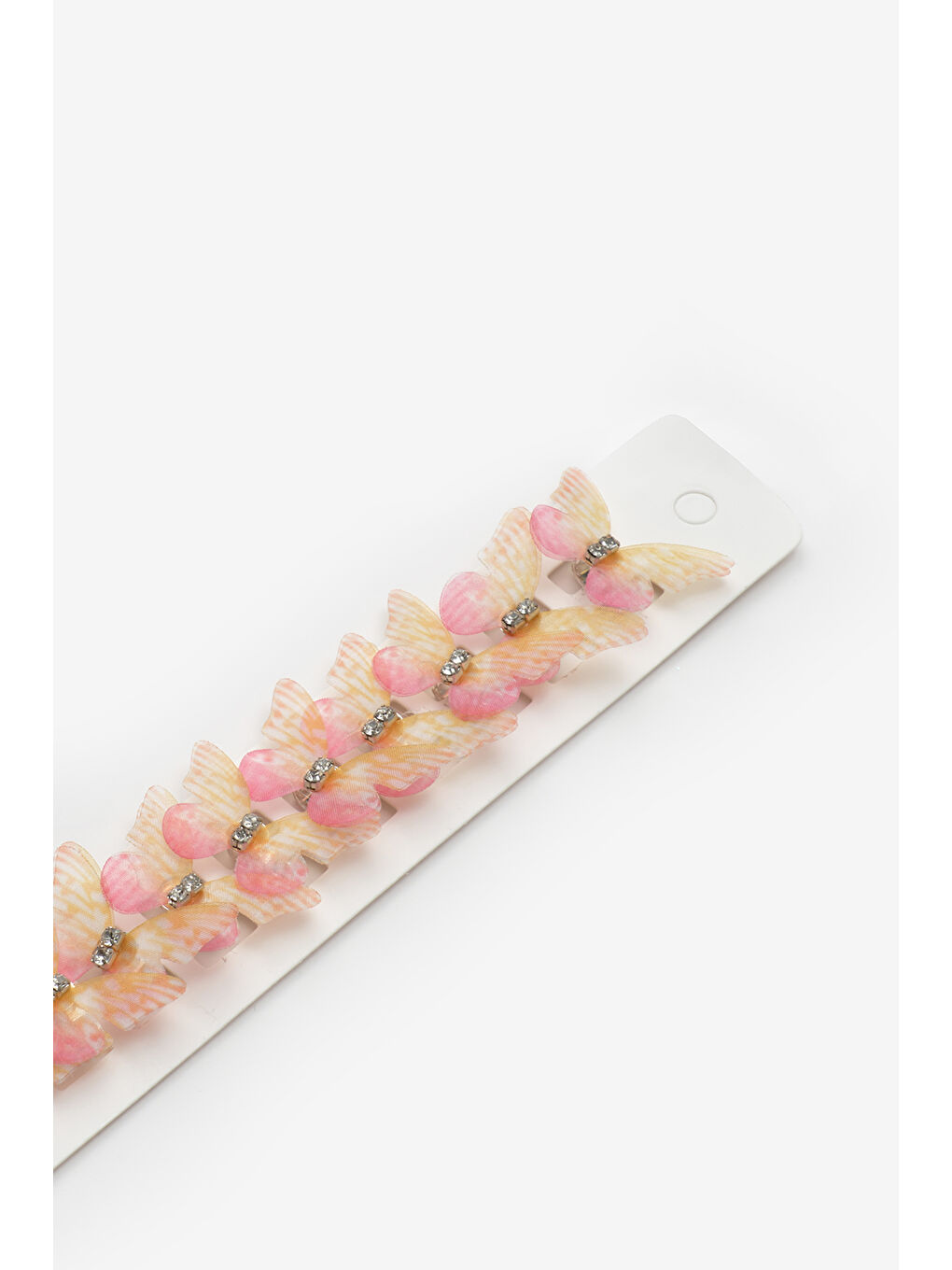 Sarı Kelebek Figürlü 10'lu Kız Çocuk Saç Küpesi-1