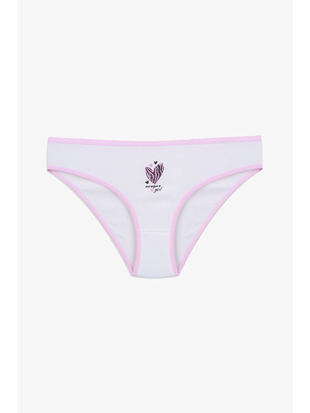 Pembe Kadın 7'li Desenli Pamuklu Elastanlı Külot-3