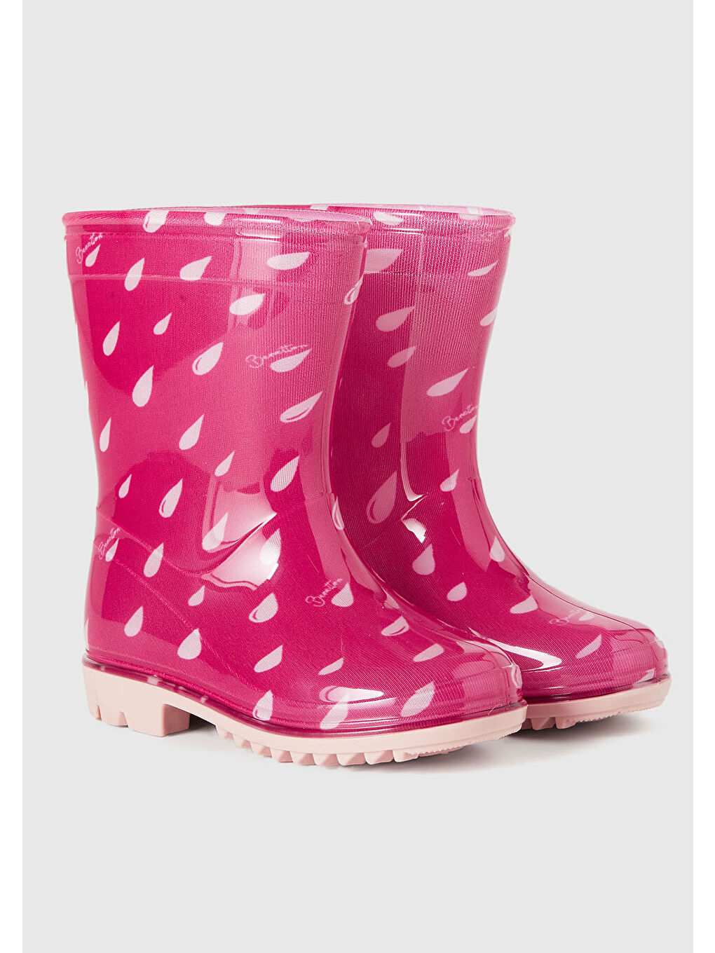 Erkek Çocuk Kırmızı Yağmur Baskılı Kauçuk Yağmur Çizmesi-2