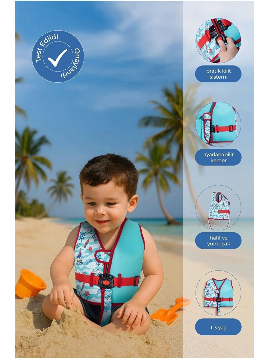 Çocuk Yüzme Yeleği/Yeşil